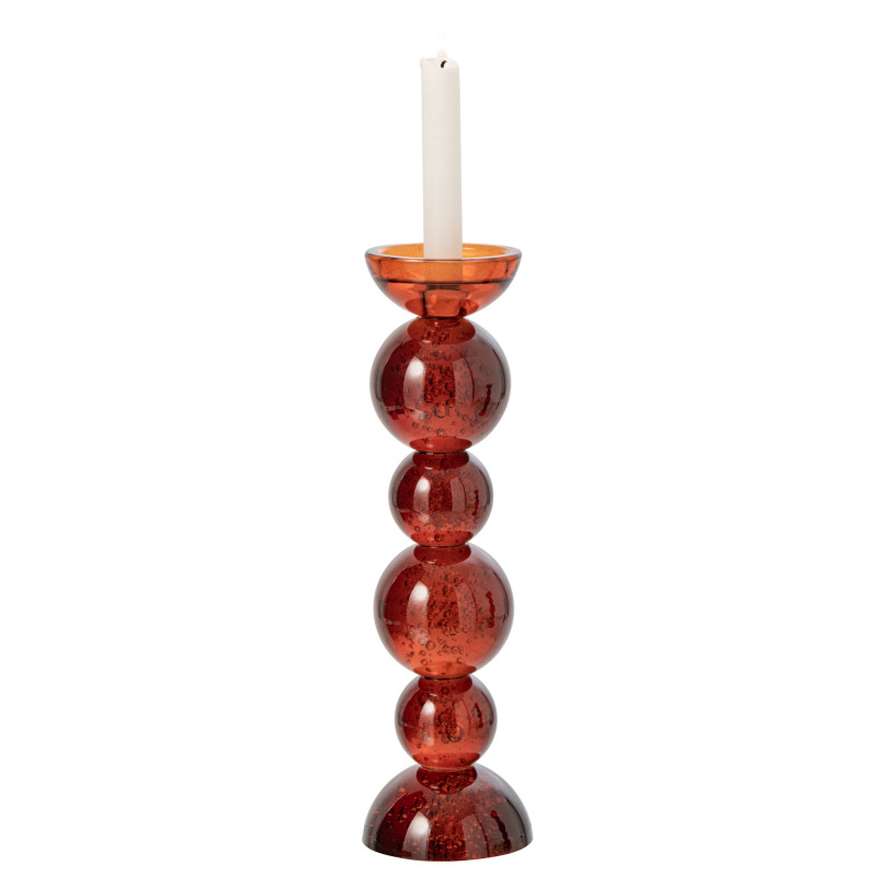 Bougeoir boules en verre bronze 35 cm Rensven J-Line - 3