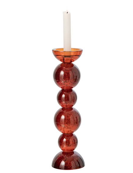 Bougeoir boules en verre bronze 35 cm Rensven J-Line - 3