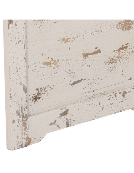 Porte décorative blanche en bois et fer forgé 68x178 cm Esmarina  - 5