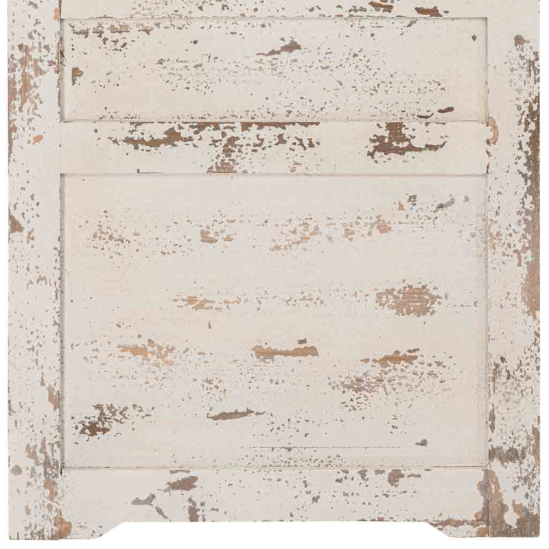 Porte décorative blanche en bois et fer forgé 68x178 cm Esmarina  - 8