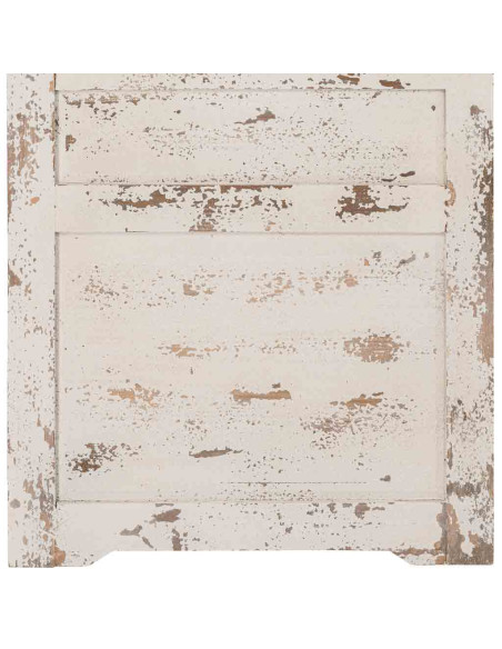 Porte décorative blanche en bois et fer forgé 68x178 cm Esmarina  - 8