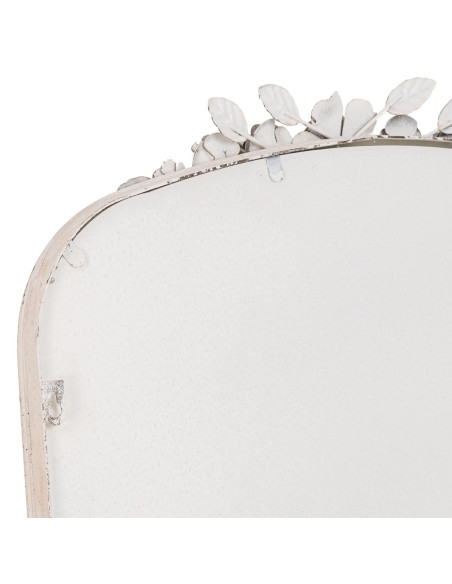 Miroir fenêtre arqué blanc patiné en MDF 61x114 cm Esmarina  - 9