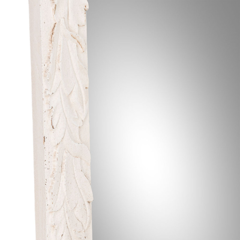 Miroir baroque blanc patiné en sapin et MDF 154 cm Esmarina  - 7