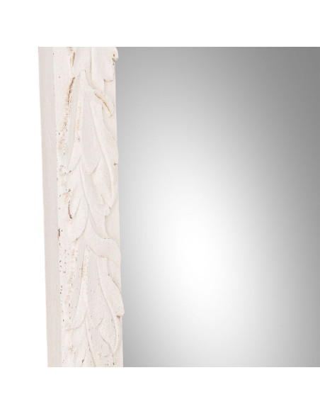 Miroir baroque blanc patiné en sapin et MDF 154 cm Esmarina  - 7