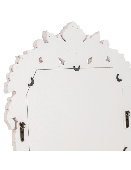 Miroir baroque blanc patiné en sapin et MDF 154 cm Esmarina  - 10