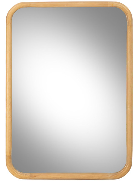 Miroir mural bois naturel 70x100 cm Heraloro  - 1