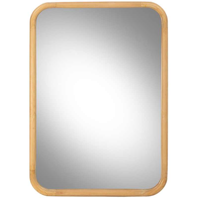 Miroir mural bois naturel 70x100 cm Heraloro  - 1