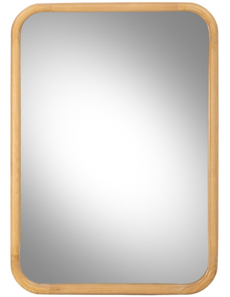 Miroir mural bois naturel 70x100 cm Heraloro  - 1