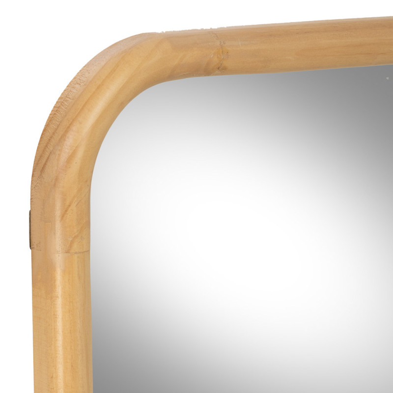 Miroir mural bois naturel 70x100 cm Heraloro  - 4
