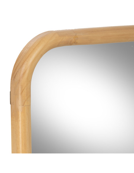 Miroir mural bois naturel 70x100 cm Heraloro  - 4