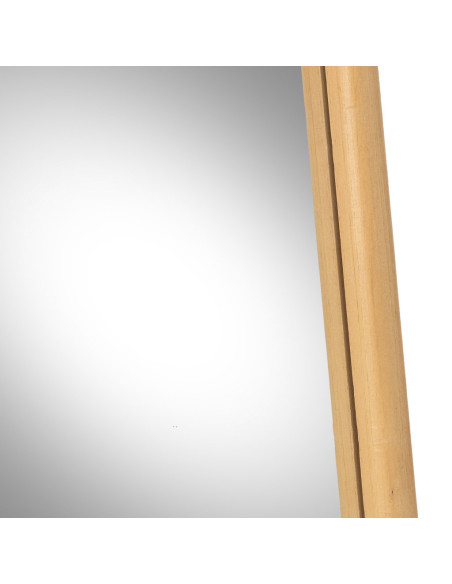Miroir mural bois naturel 70x100 cm Heraloro  - 6