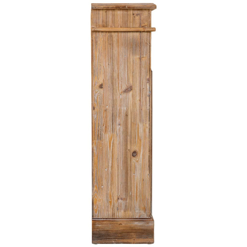 Manteau de cheminée décoratif bois vieilli 100x29x110 cm Raveloro  - 5