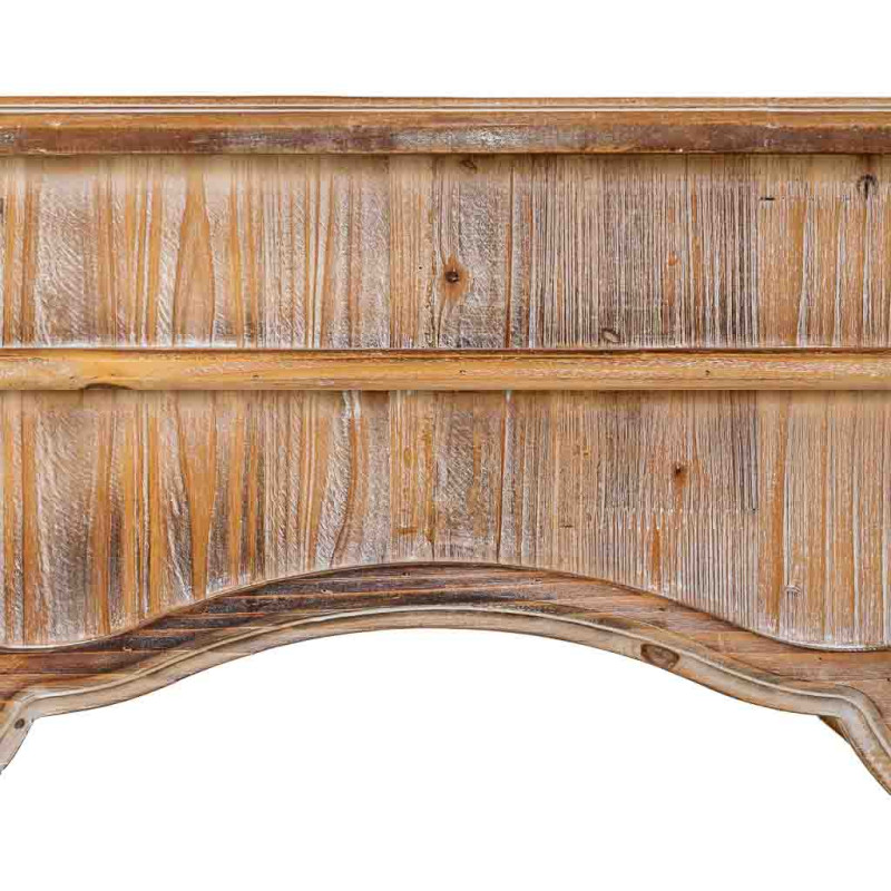 Manteau de cheminée décoratif bois vieilli 100x29x110 cm Raveloro  - 6