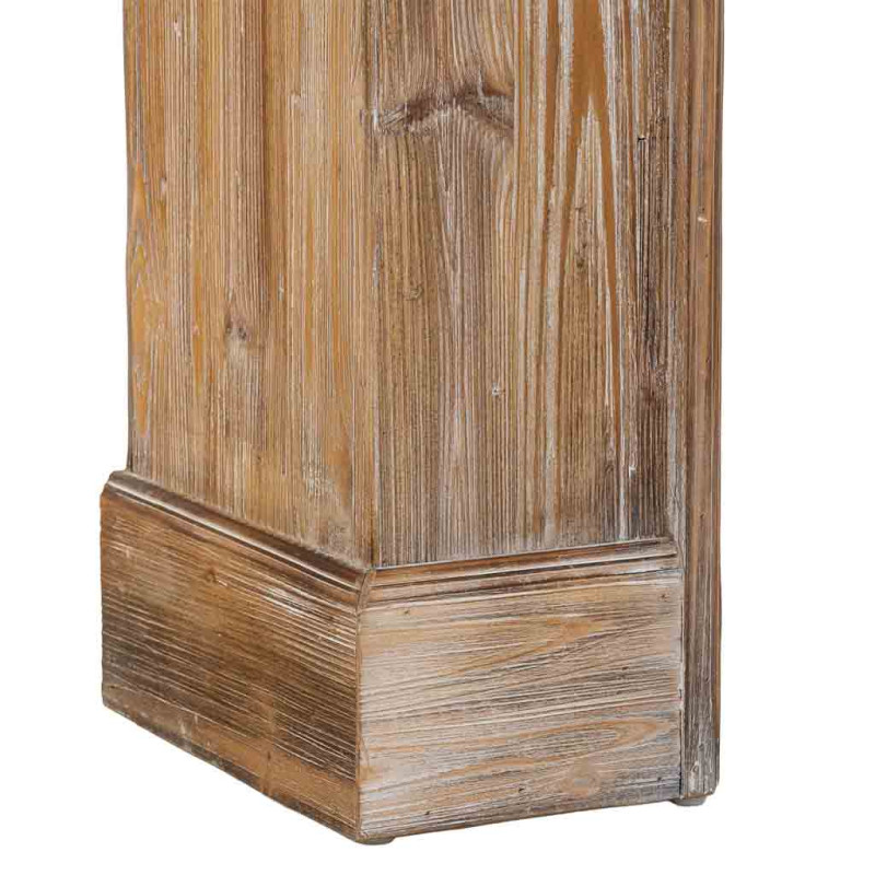Manteau de cheminée décoratif bois vieilli 100x29x110 cm Raveloro  - 8