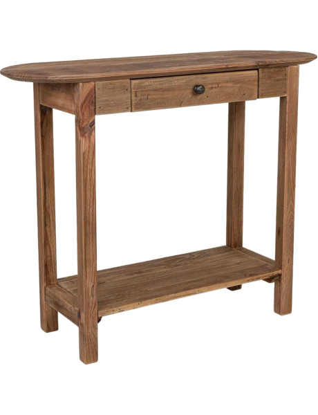 Console d’entrée pin recyclé brun naturel 95x35x76 cm Barelivo  - 1