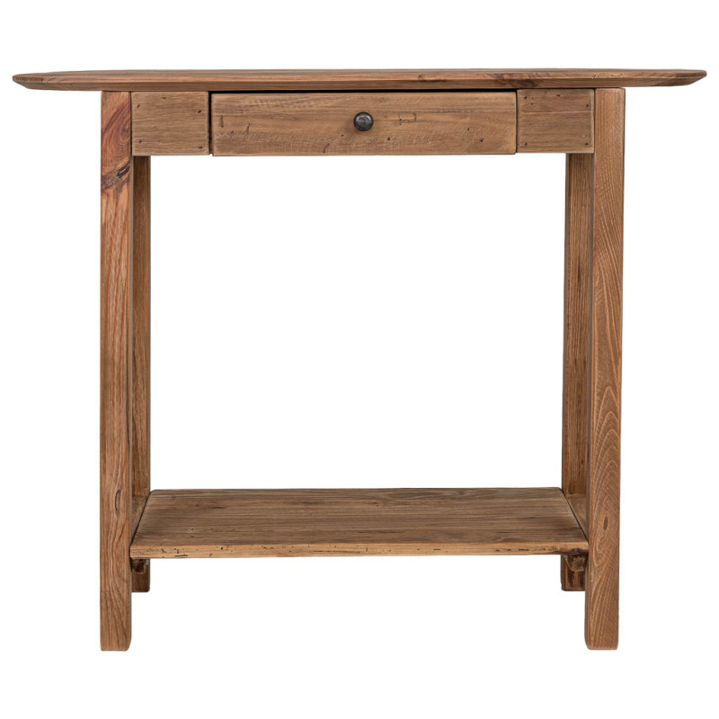 Console d’entrée pin recyclé brun naturel 95x35x76 cm Barelivo  - 2