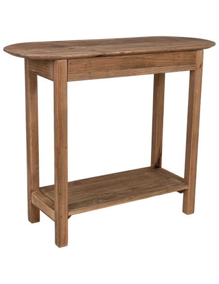 Console d’entrée pin recyclé brun naturel 95x35x76 cm Barelivo  - 4