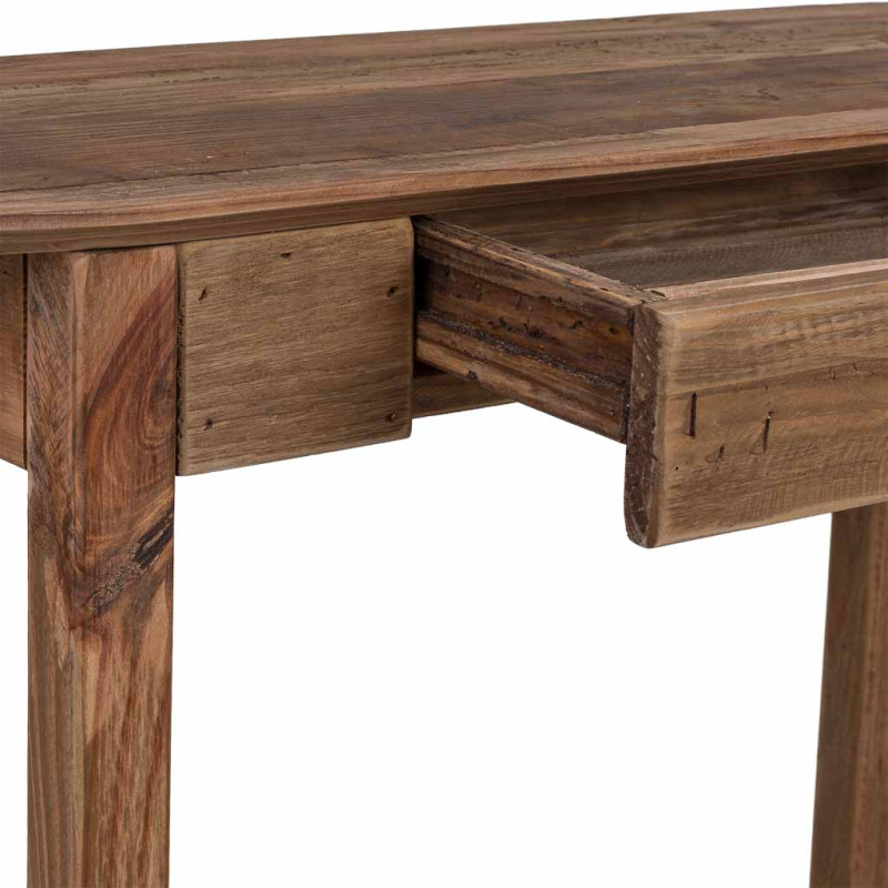 Console d’entrée pin recyclé brun naturel 95x35x76 cm Barelivo  - 5