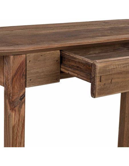 Console d’entrée pin recyclé brun naturel 95x35x76 cm Barelivo  - 5