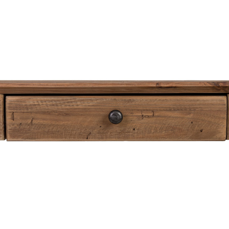 Console d’entrée pin recyclé brun naturel 95x35x76 cm Barelivo  - 6