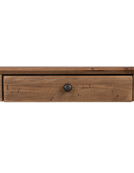 Console d’entrée pin recyclé brun naturel 95x35x76 cm Barelivo  - 6