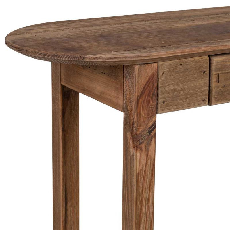 Console d’entrée pin recyclé brun naturel 95x35x76 cm Barelivo  - 8