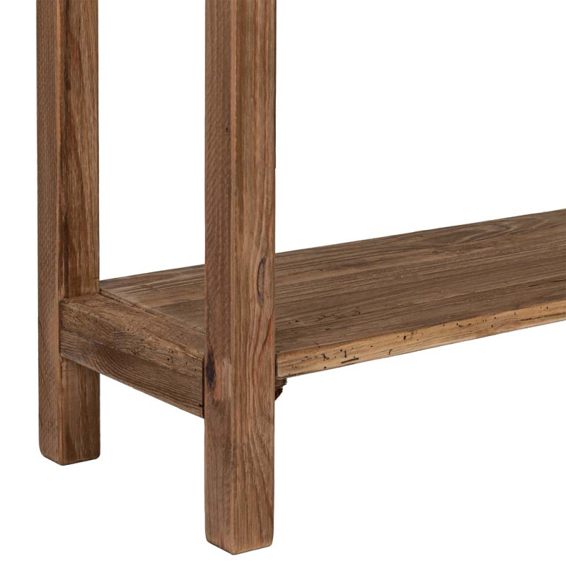 Console d’entrée pin recyclé brun naturel 95x35x76 cm Barelivo  - 9