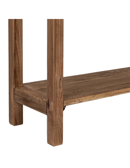 Console d’entrée pin recyclé brun naturel 95x35x76 cm Barelivo  - 9