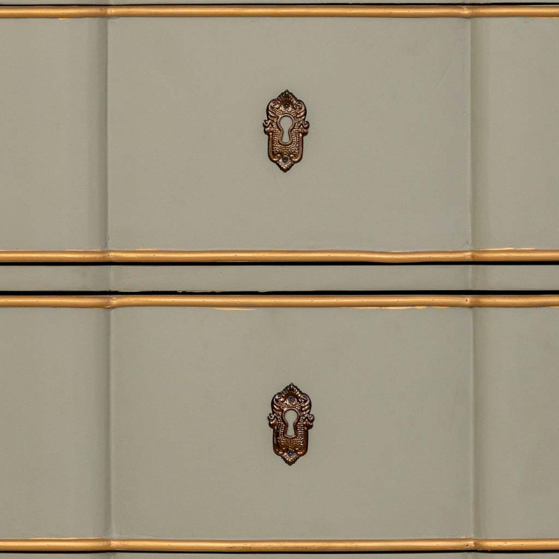 Commode vert sauge 6 tiroirs en bois et MDF 193x50x80 cm Narelora  - 10