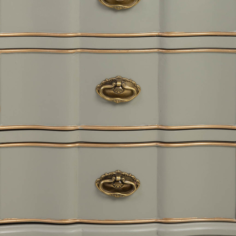 Chiffonnier vert sauge 6 tiroirs en bois 50x35x110 cm Narelora  - 6