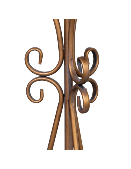 Sellette haute ronde métal doré vieilli 40x40x77 cm Zorenira  - 5