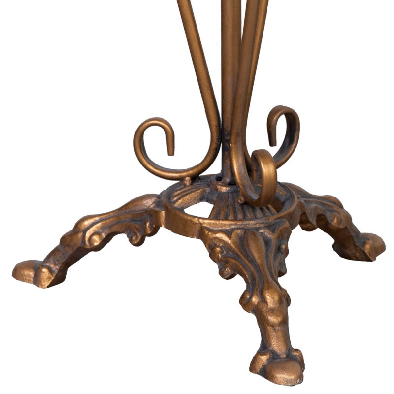 Sellette haute ronde métal doré vieilli 40x40x77 cm Zorenira  - 6