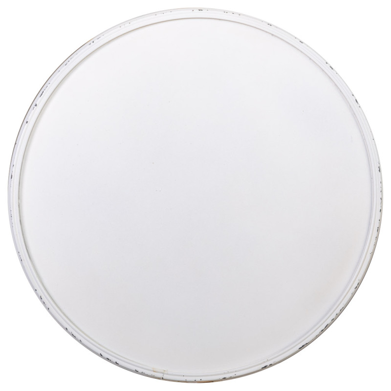 Sellette haute porte-plante métal blanc vieilli 40x40x77 cm Zorenira  - 3