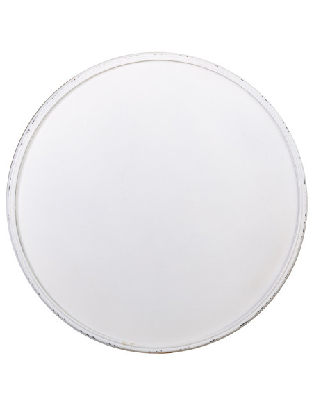 Sellette haute porte-plante métal blanc vieilli 40x40x77 cm Zorenira  - 3