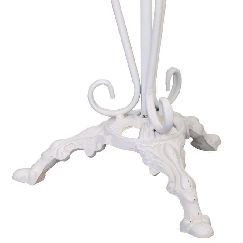 Sellette haute porte-plante métal blanc vieilli 40x40x77 cm Zorenira  - 6