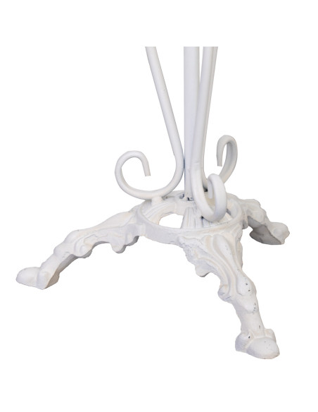 Sellette haute porte-plante métal blanc vieilli 40x40x77 cm Zorenira  - 6