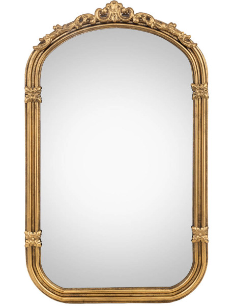 Miroir mural baroque doré en fer 61x4x102,5 cm Bareleno  - 1