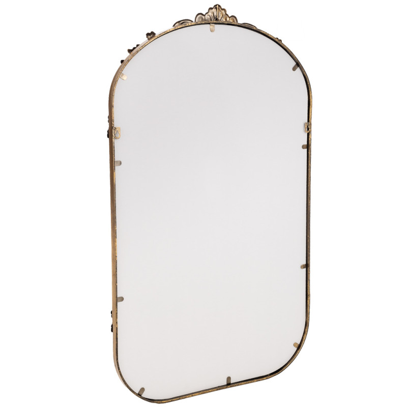 Miroir mural baroque doré en fer 61x4x102,5 cm Bareleno  - 8