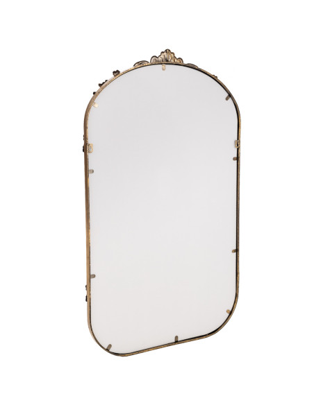 Miroir mural baroque doré en fer 61x4x102,5 cm Bareleno  - 8