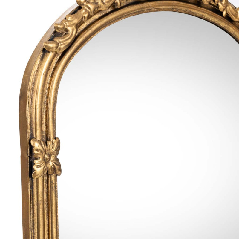 Miroir mural baroque doré en fer 61x4x102,5 cm Bareleno  - 5