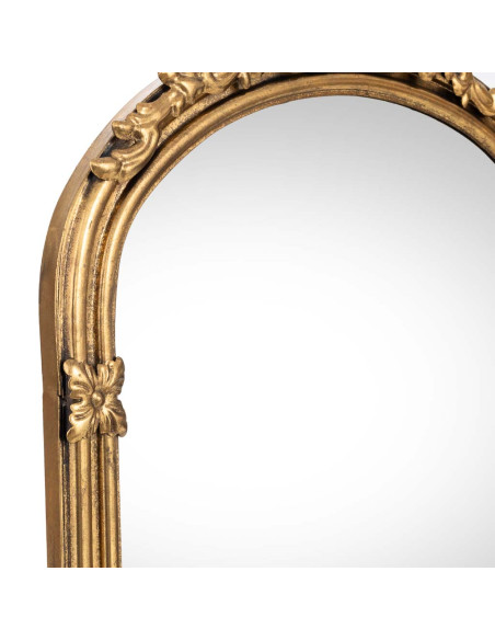 Miroir mural baroque doré en fer 61x4x102,5 cm Bareleno  - 5