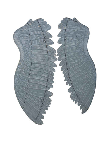 Décoration murale ailes d’ange dorées en fer 52,5x6x119 cm Riselina  - 9