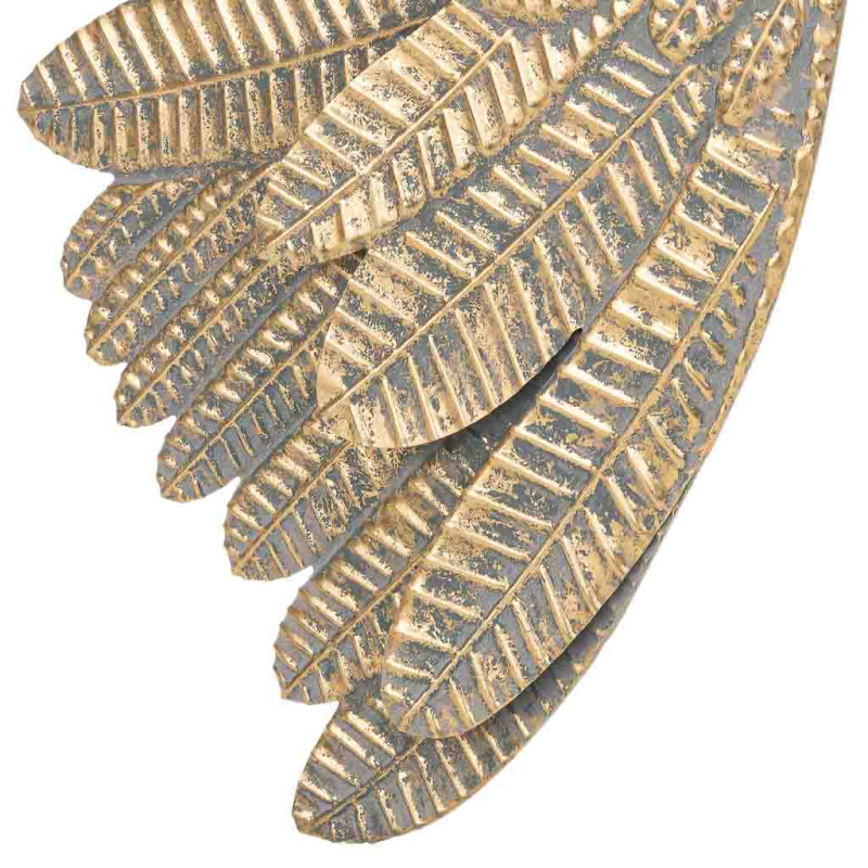 Décoration murale ailes d’ange dorées en fer 52,5x6x119 cm Riselina  - 5
