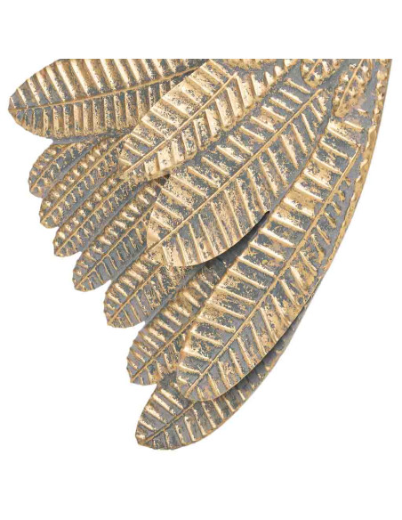 Décoration murale ailes d’ange dorées en fer 52,5x6x119 cm Riselina  - 5