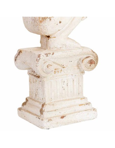 Grande statue ange blanc patiné en magnésie 32x30x95,5 cm Oreluna  - 6