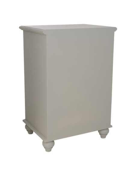 Table de chevet vert sauge en bois 1 porte 1 tiroir 50x38x74 cm Orelela  - 5
