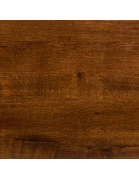 Table basse campagne chic blanche et bois naturel 92x53x46 cm Lovila  - 5