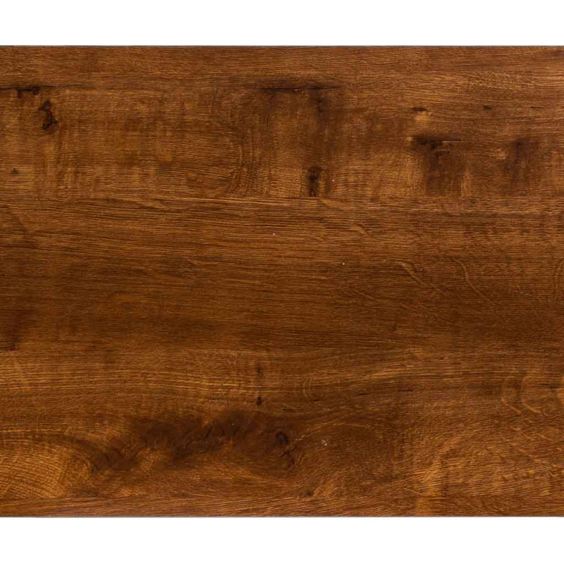 Console d’entrée campagne chic blanche et bois naturel 80x30x80 cm Lovila  - 5
