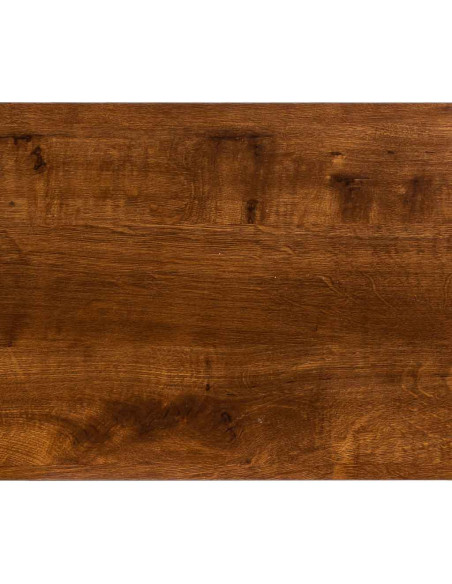 Console d’entrée campagne chic blanche et bois naturel 80x30x80 cm Lovila  - 5