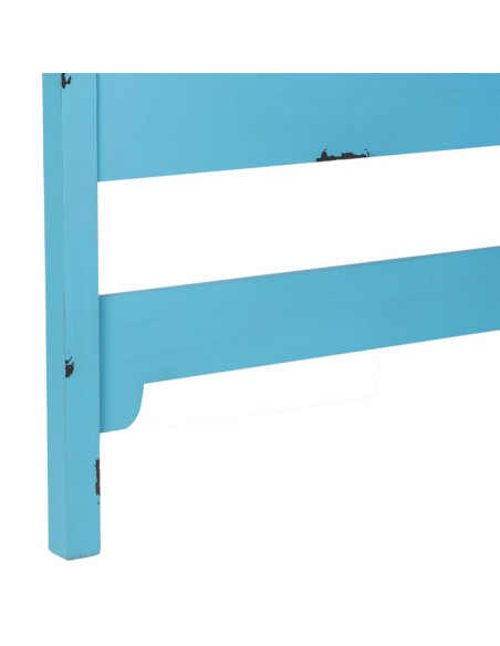Tête de lit bleu turquoise en sapin et MDF 150x5x130 cm Liomio  - 6